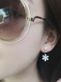 S925 Silver Freshwater Pearls Sweet Flowers drop earring