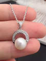 2018 Simple Freshwater Pearl Round Necklace