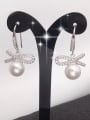 Fashion Freshwater Pearl Bowknot drop earring