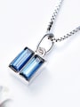 Square-shaped S925 Silver Necklace