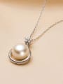 Freshwater Pearl Flower Water Drop shaped Necklace