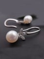 Fashion Butterfly Freshwater Pearl drop earring