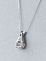 S925 Silver Sweet Cross zircon Necklace