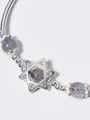 Ethnic Style Star Shaped Stone S925 Silver Bracelet