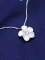 S925 silver beautiful bauhinia flower necklace