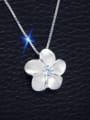 S925 silver beautiful bauhinia flower necklace