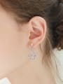 Asymmetrical Star Moon Freshwater Pearl Stud Earrings