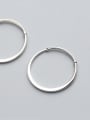 S990 silver bracelet female wind simple circular opening adjustable hand ring tide hand S2420