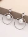 Freshwater Pearl Hollow Round stud Earring