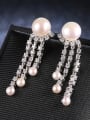 Freshwater Pearls Tassels drop earring