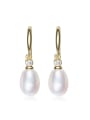 Fashion Freshwater Pearl 925 Silver Earrings