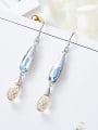 Fashion Shiny Swarovski Crystals Copper Earrings