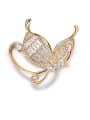 18K Gold Plated Butterfly Brooch