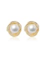 2018 Fashion Freshwater Pearl Flower stud Earring