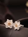 Flower Double Color stud Earring