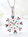 Snowflake Shaped Crystal Necklace