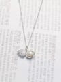 All-match Shell Shaped Artificial Pearl Silver Necklace