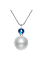 Vintage S925 Silver Pearl Necklace