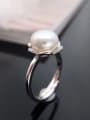 Fashion Freshwater Pearl Flower Ring