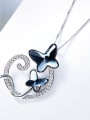 2018 2018 S925 Silver Butterfly Shaped Necklace