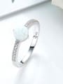 Fashion Opal stone Cubic Zirconias 925 Silver Ring