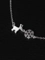 Christmas Snowflake Deer Clavicle Necklace