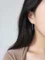 925 Sterling Silver With 18k Gold Plated Minimalist Hoop Earrings