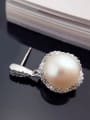 Fashion Round Freshwater Pearl stud Earring