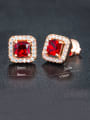 Square Zircon stud Earring