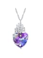 S925 Silver Castle Shaped Necklace