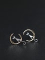 Cute Moon Cat stud Earring