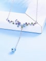 S925 Silver Colorful Butterfly Shaped Necklace