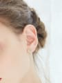 Simple Tiny Cubic Zircon 925 Silver Stud Earrings