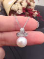 Fashion Freshwater Pearl Clover Necklace