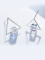 S925 Silver Triangle Shaped stud Earring