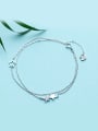 Temperament Double Layer Star Shaped Zircon Bracelet