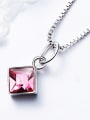 S925 Silver Square-shaped Necklace