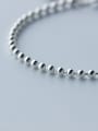 S990 Sliver Simple Fashion Personality Small Ball Bracelet