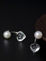 Freshwater Pearls Calla Separated Stud drop earring