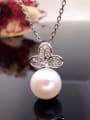 Fashion Freshwater Pearl Clover Necklace