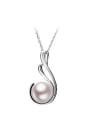 Fashion Freshwater Pearl Geometrical Necklace
