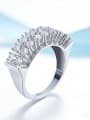 Fashion Cubic Zirconias 925 Silver Ring