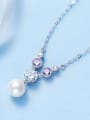 2018 2018 925 Silver Pearl Necklace