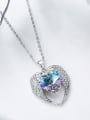 Fashion Heart shaped Swarovski Crystal Necklace