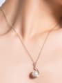 Fashion Freshwater Pearl Geometrical Necklace