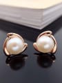 2018 2018 2018 2018 2018 Simple Freshwater Pearl stud Earring