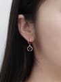 Fashion Asymmetrical Flowery Pattern Silver Earrings