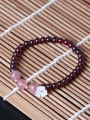 Natural Garnet Shell Flower bracelet