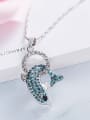 S925 Silver Dolphin Shaped Necklace