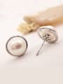 2018 Freshwater Pearl Round stud Earring